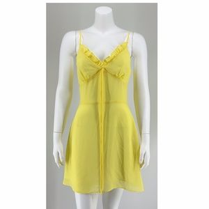 NEW LPA Yellow Mini Dress Small C41